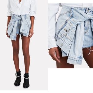 Alexander Wang Light Blue Denim Skort